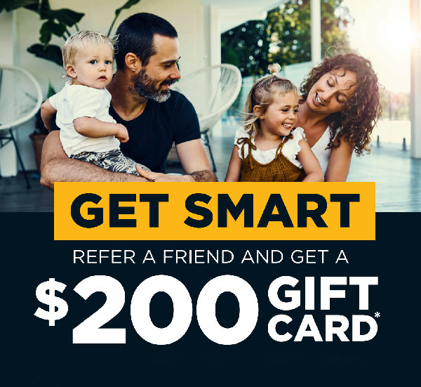 Solahart refer a friend special offer includes a $200 gift card as a thanks.